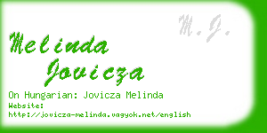 melinda jovicza business card
